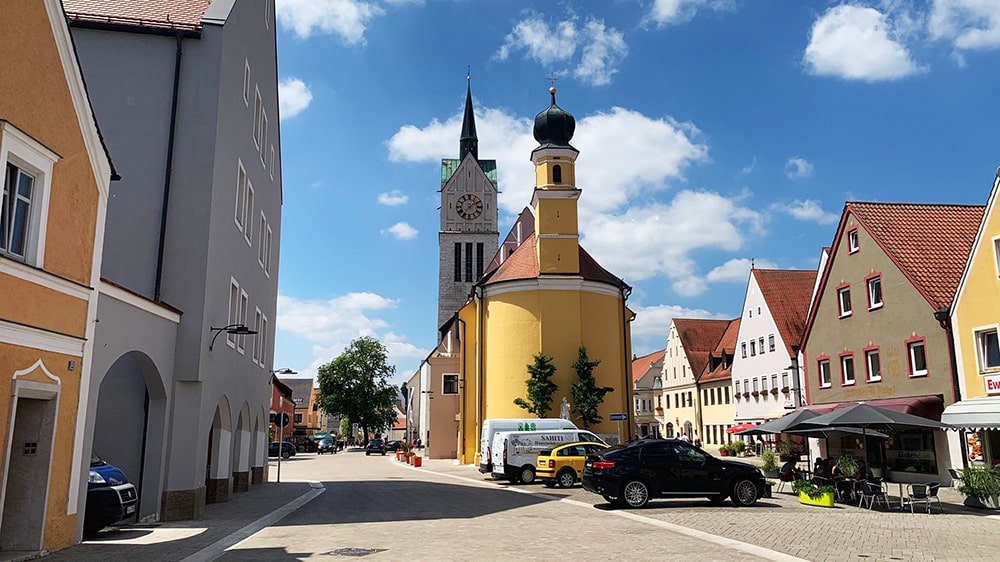 Stadtansicht Stadt Neustadt an der Donau
